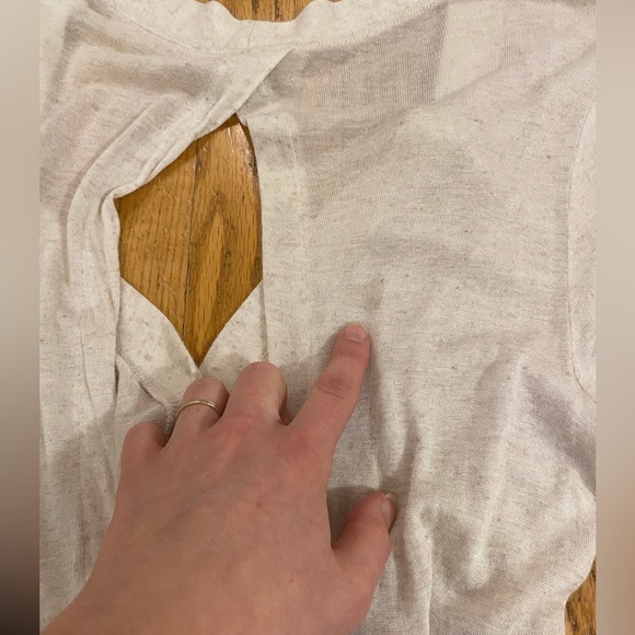 PILCRO and the LETTERPRESS Anthropologie Linen Cardigan Openback Size S - Picture 9 of 9